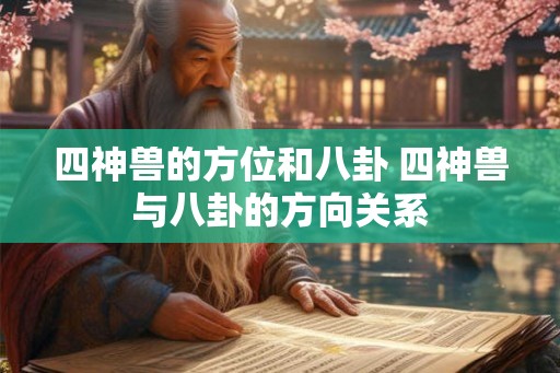 四神兽的方位和八卦 四神兽与八卦的方向关系 四神兽的方位和八卦 四神兽与八卦的方向关系