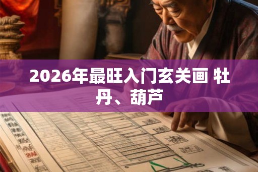 2026年最旺入门玄关画 牡丹、葫芦 2026年最旺入门玄关画 牡丹、葫芦