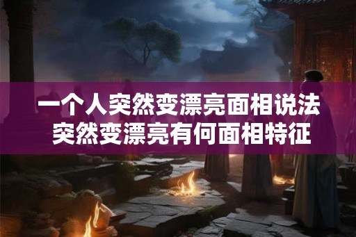 一个人突然变漂亮面相说法 突然变漂亮有何面相特征