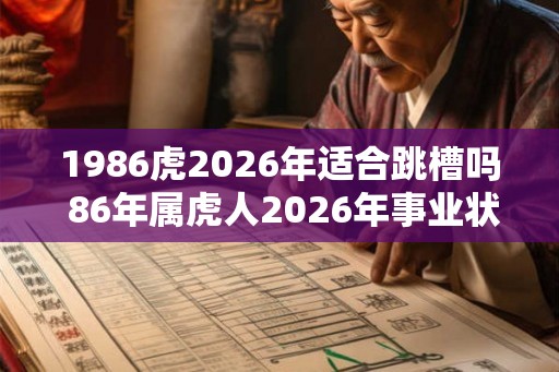 1986虎2026年适合跳槽吗 86年属虎人2026年事业状况