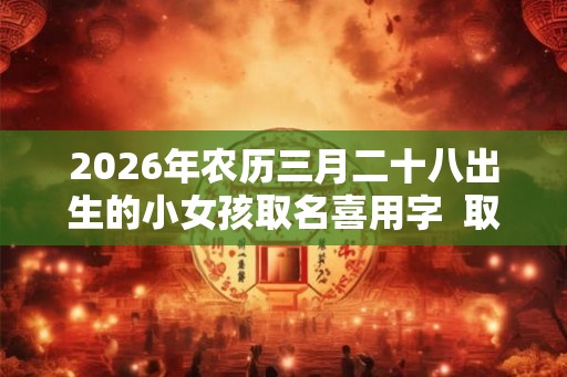 2026年农历三月二十八出生的小女孩取名喜用字  取什么名字最吉利