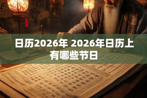 日历2026年 2026年日历上有哪些节日