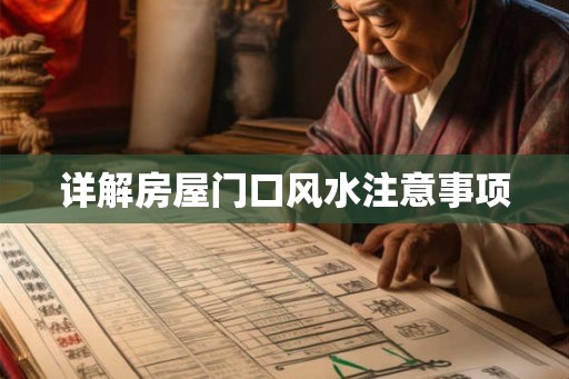 详解房屋门口风水注意事项 详解房屋门口风水注意事项
