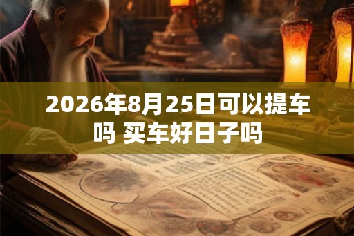 2026年8月25日可以提车吗 买车好日子吗