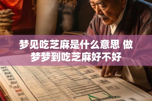 梦见吃芝麻是什么意思 做梦梦到吃芝麻好不好