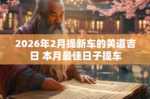 2026年2月提新车的黄道吉日 本月最佳日子提车