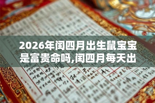 2026年闰四月出生鼠宝宝是富贵命吗,闰四月每天出生命理 2026年闰四月出生鼠宝宝是富贵命吗,闰四月每天出生命理