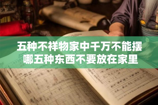 五种不祥物家中千万不能摆 哪五种东西不要放在家里