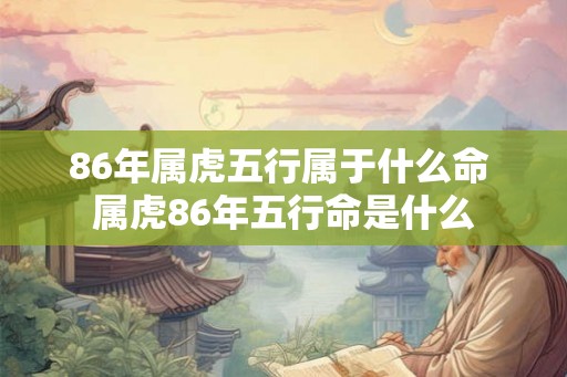 86年属虎五行属于什么命 属虎86年五行命是什么