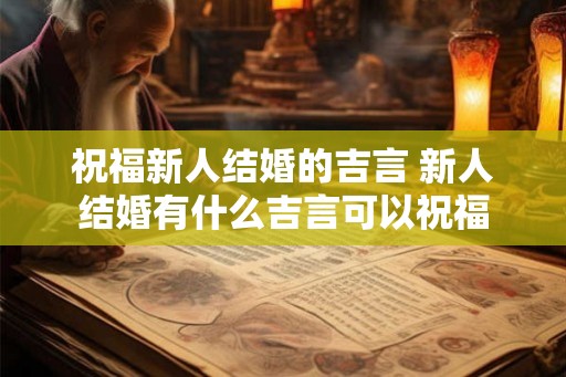 祝福新人结婚的吉言 新人结婚有什么吉言可以祝福 祝福新人结婚的吉言 新人结婚有什么吉言可以祝福