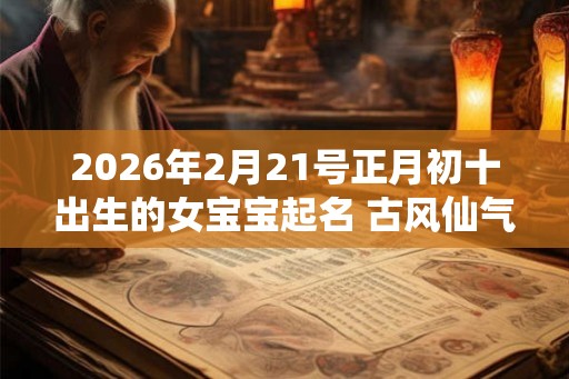 2026年2月21号正月初十出生的女宝宝起名 古风仙气