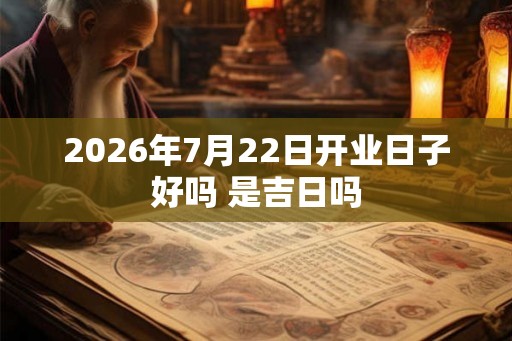 2026年7月22日开业日子好吗 是吉日吗 2026年7月22日开业日子好吗 是吉日吗