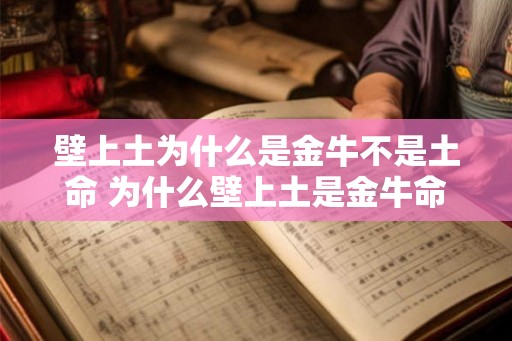 壁上土为什么是金牛不是土命 为什么壁上土是金牛命