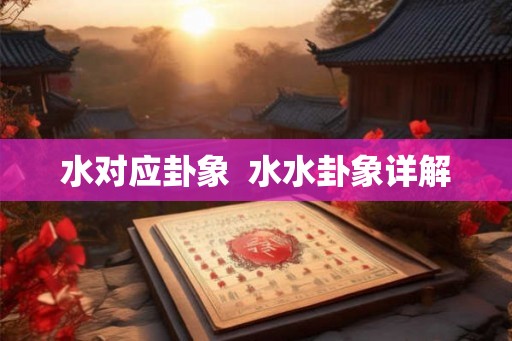 水对应卦象  水水卦象详解