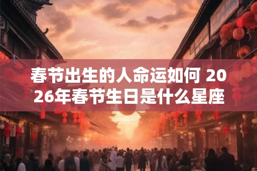 春节出生的人命运如何 2026年春节生日是什么星座 春节出生的人命运如何 2026年春节生日是什么星座