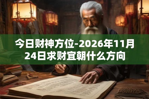 今日财神方位-2026年11月24日求财宜朝什么方向