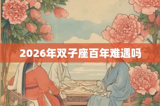 2026年双子座百年难遇吗