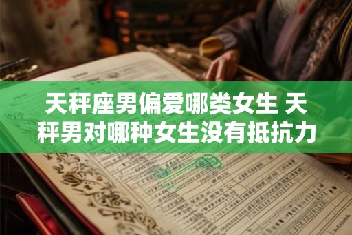 天秤座男偏爱哪类女生 天秤男对哪种女生没有抵抗力