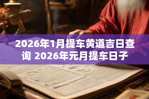 2026年1月提车黄道吉日查询 2026年元月提车日子