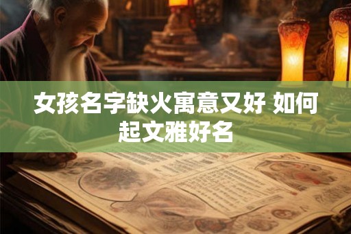 女孩名字缺火寓意又好 如何起文雅好名