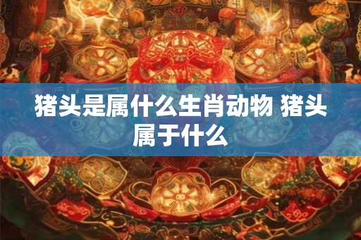 猪头是属什么生肖动物 猪头属于什么