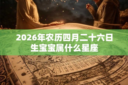 2026年农历四月二十六日生宝宝属什么星座