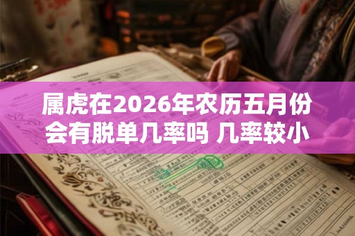 属虎在2026年农历五月份会有脱单几率吗 几率较小