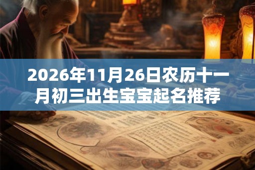 2026年11月26日农历十一月初三出生宝宝起名推荐 2026年11月26日农历十一月初三出生宝宝起名推荐