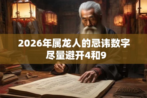 2026年属龙人的忌讳数字  尽量避开4和9