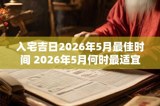 入宅吉日2026年5月最佳时间 2026年5月何时最适宜入宅