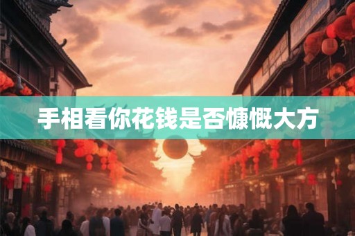 手相看你花钱是否慷慨大方