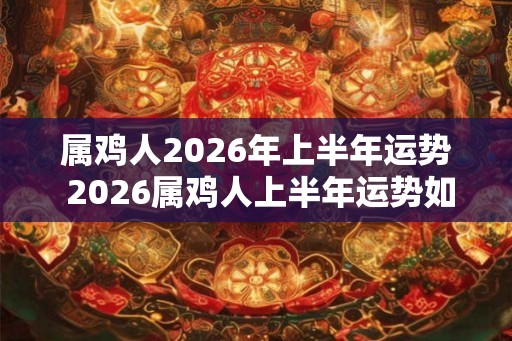 属鸡人2026年上半年运势 2026属鸡人上半年运势如何 属鸡人2026年上半年运势 2026属鸡人上半年运势如何
