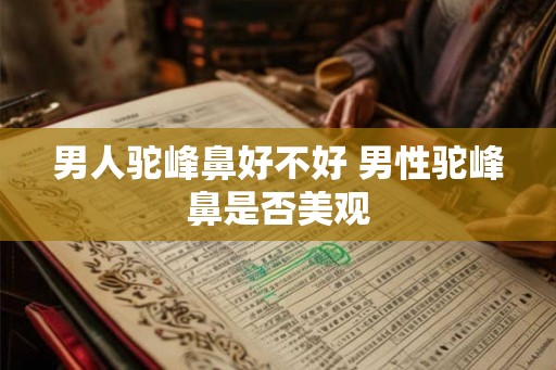 男人驼峰鼻好不好 男性驼峰鼻是否美观