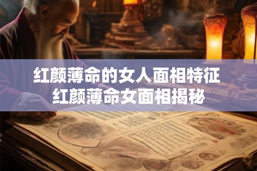 红颜薄命的女人面相特征 红颜薄命女面相揭秘
