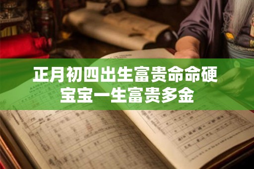 正月初四出生富贵命命硬 宝宝一生富贵多金