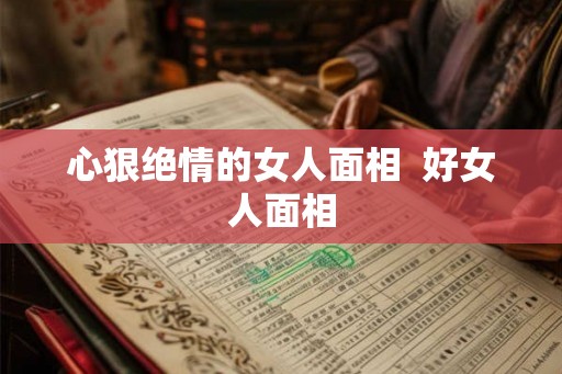 心狠绝情的女人面相  好女人面相