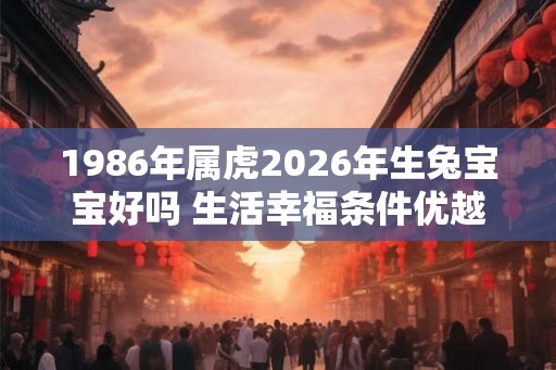 1986年属虎2026年生兔宝宝好吗 生活幸福条件优越