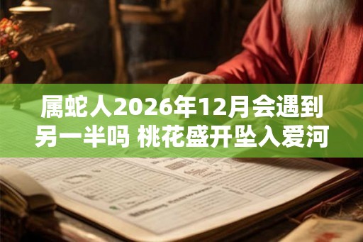 属蛇人2026年12月会遇到另一半吗 桃花盛开坠入爱河