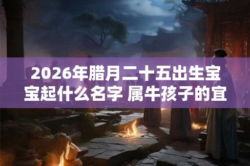 2026年腊月二十五出生宝宝起什么名字 属牛孩子的宜用字