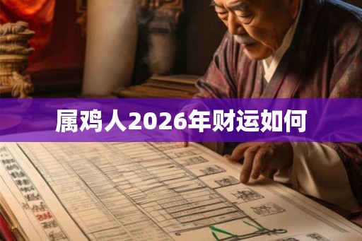 属鸡人2026年财运如何