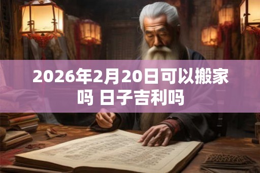 2026年2月20日可以搬家吗 日子吉利吗 2026年2月20日可以搬家吗 日子吉利吗