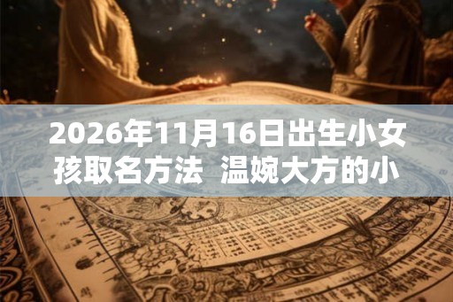 2026年11月16日出生小女孩取名方法  温婉大方的小女孩名字