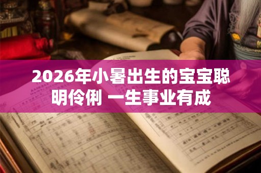 2026年小暑出生的宝宝聪明伶俐 一生事业有成