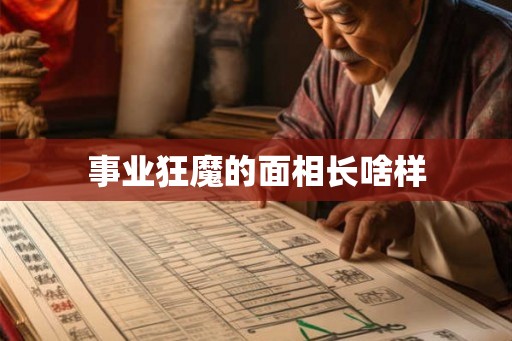事业狂魔的面相长啥样
