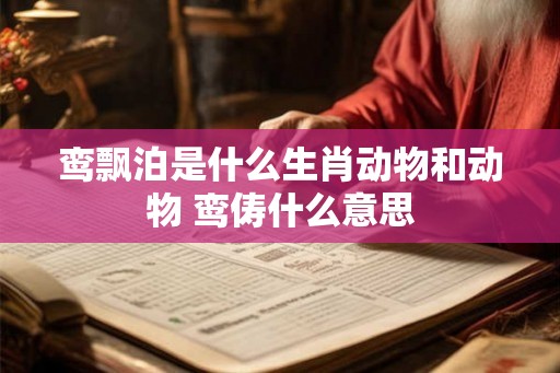 鸾飘泊是什么生肖动物和动物 鸾俦什么意思 鸾飘泊是什么生肖动物和动物 鸾俦什么意思