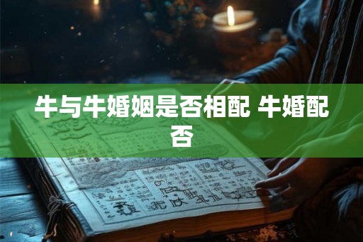 牛与牛婚姻是否相配 牛婚配否 牛与牛婚姻是否相配 牛婚配否
