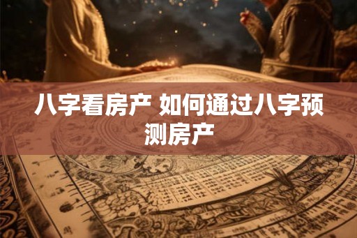 八字看房产 如何通过八字预测房产