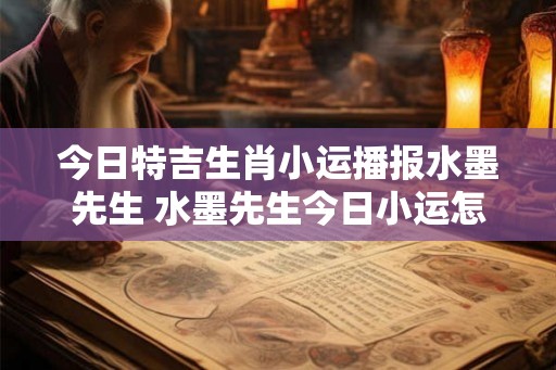 今日特吉生肖小运播报水墨先生 水墨先生今日小运怎么样 今日特吉生肖小运播报水墨先生 水墨先生今日小运怎么样