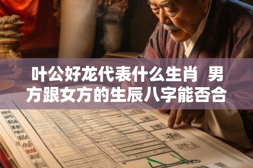 叶公好龙代表什么生肖  男方跟女方的生辰八字能否合婚