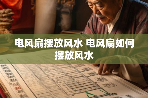 电风扇摆放风水 电风扇如何摆放风水